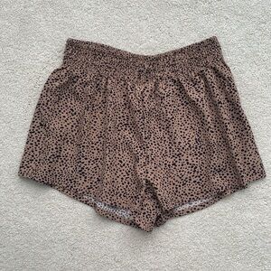 SHEIN animal print High Waist Polka Shorts in XL